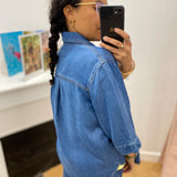 Chemise en jean à manches courtes Objframe - Medium Blue Denim - OBJECT