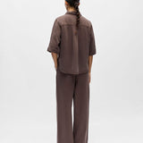 Chemise en jean à manches courtes Objframe - Seal Brown - OBJECT
