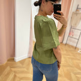 Blouse froncée Celine - Olive - OBJECT