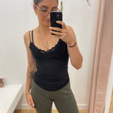 Camisole dentelle - Noir - OBJECT
