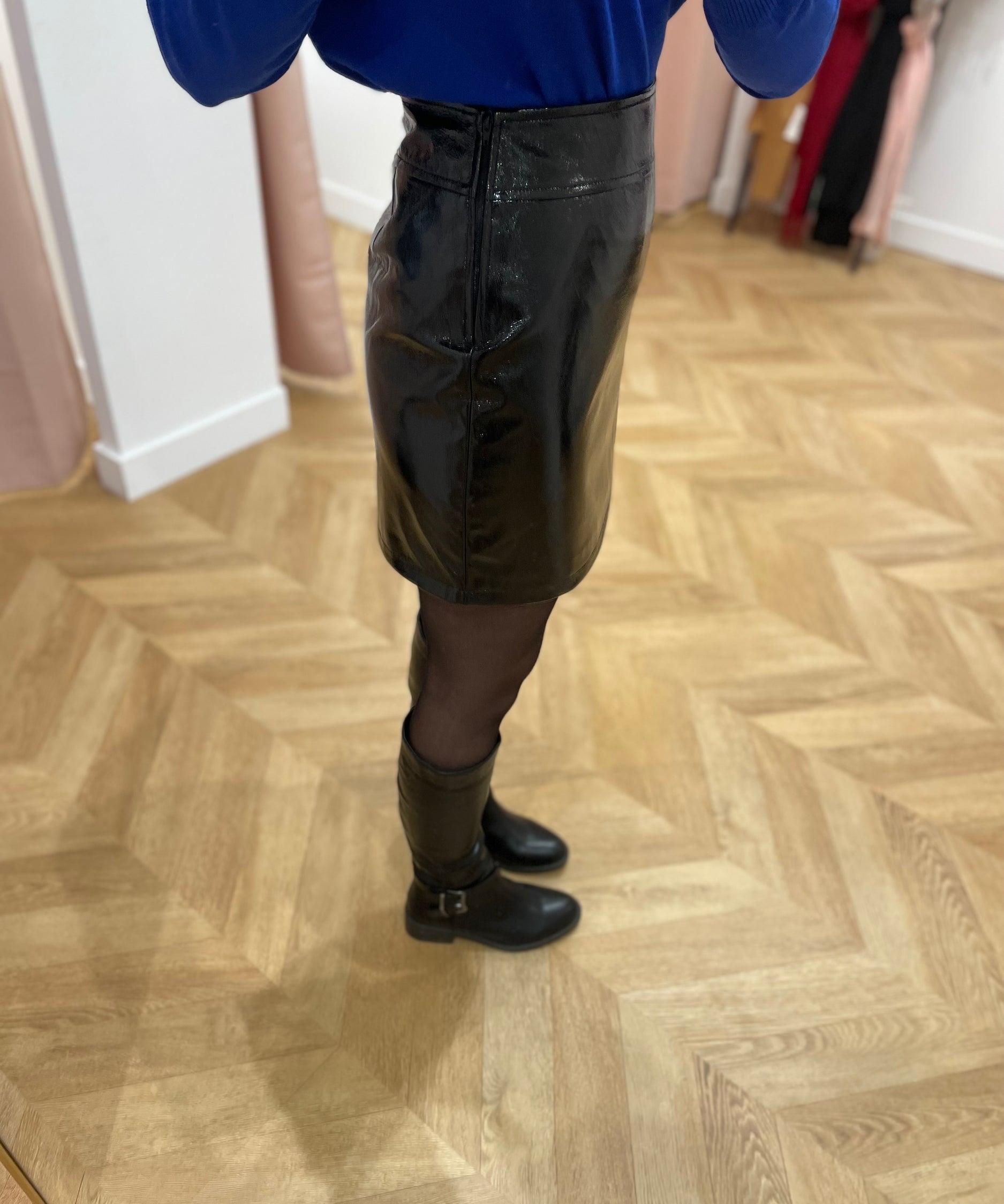 Mini jupe Objtexas Lisa - Noire - OBJECT