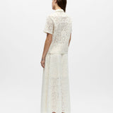 Polo chemise en dentelle - White Sand - OBJECT