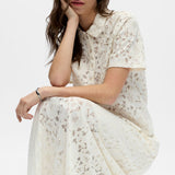 Polo chemise en dentelle - White Sand - OBJECT
