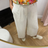 Jupe-culotte en lin mélangé Objsanne - Sandshell - OBJECT