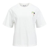 T-shirt ample imprimé col rond Objeliza - Cloud dancer - OBJECT