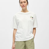 T-shirt ample imprimé col rond Objeliza - Cloud dancer - OBJECT