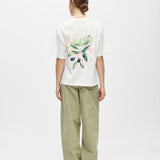 T-shirt ample imprimé col rond Objeliza - Cloud dancer - OBJECT