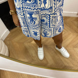 Short ample imprimé resort Objvima - Bleu ciel - OBJECT