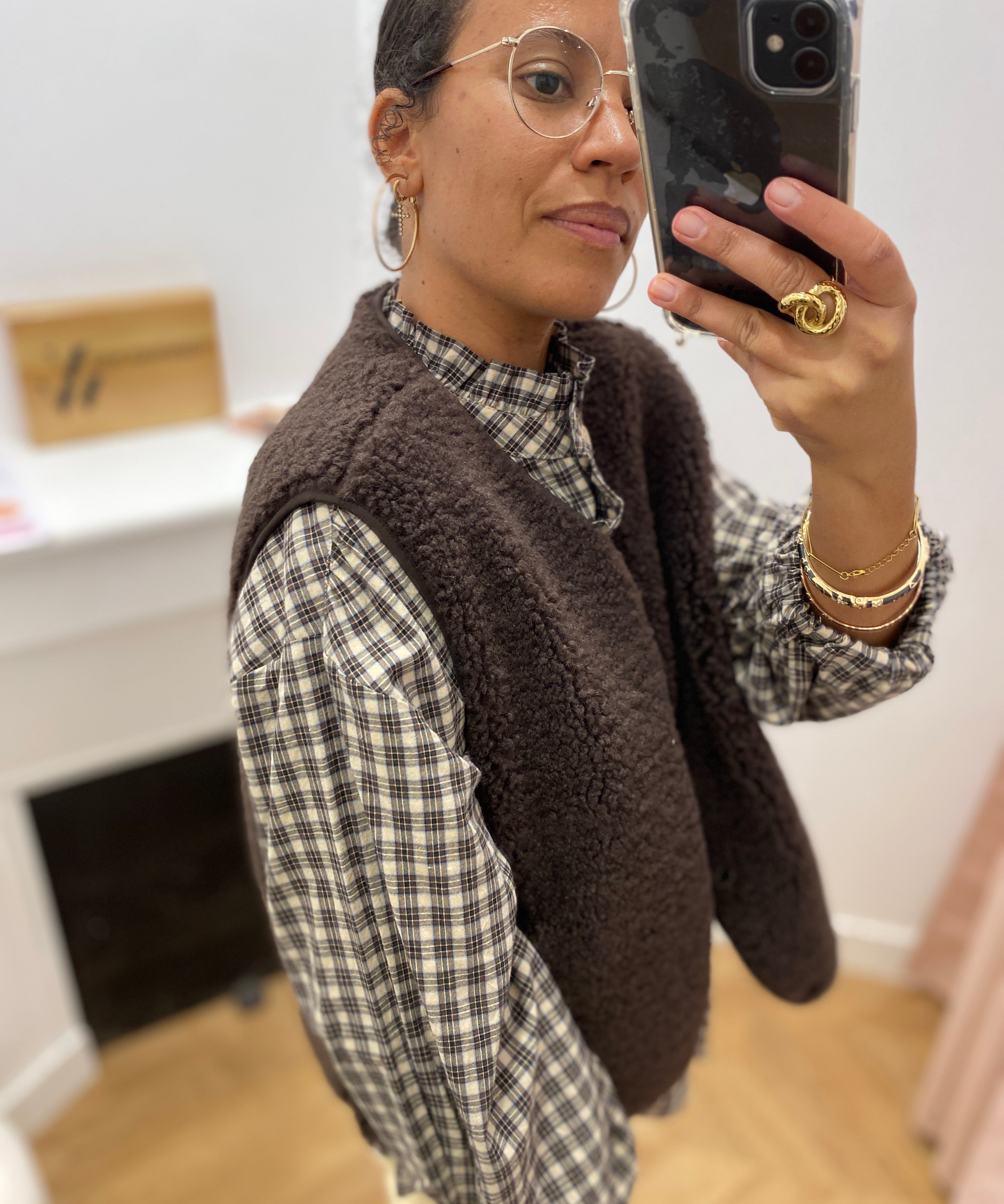 Gilet polaire sans manches Objella - Marron - OBJECT