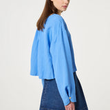 Top fluide en lin Nana - Bleu cobalt - FABIENNE CHAPOT