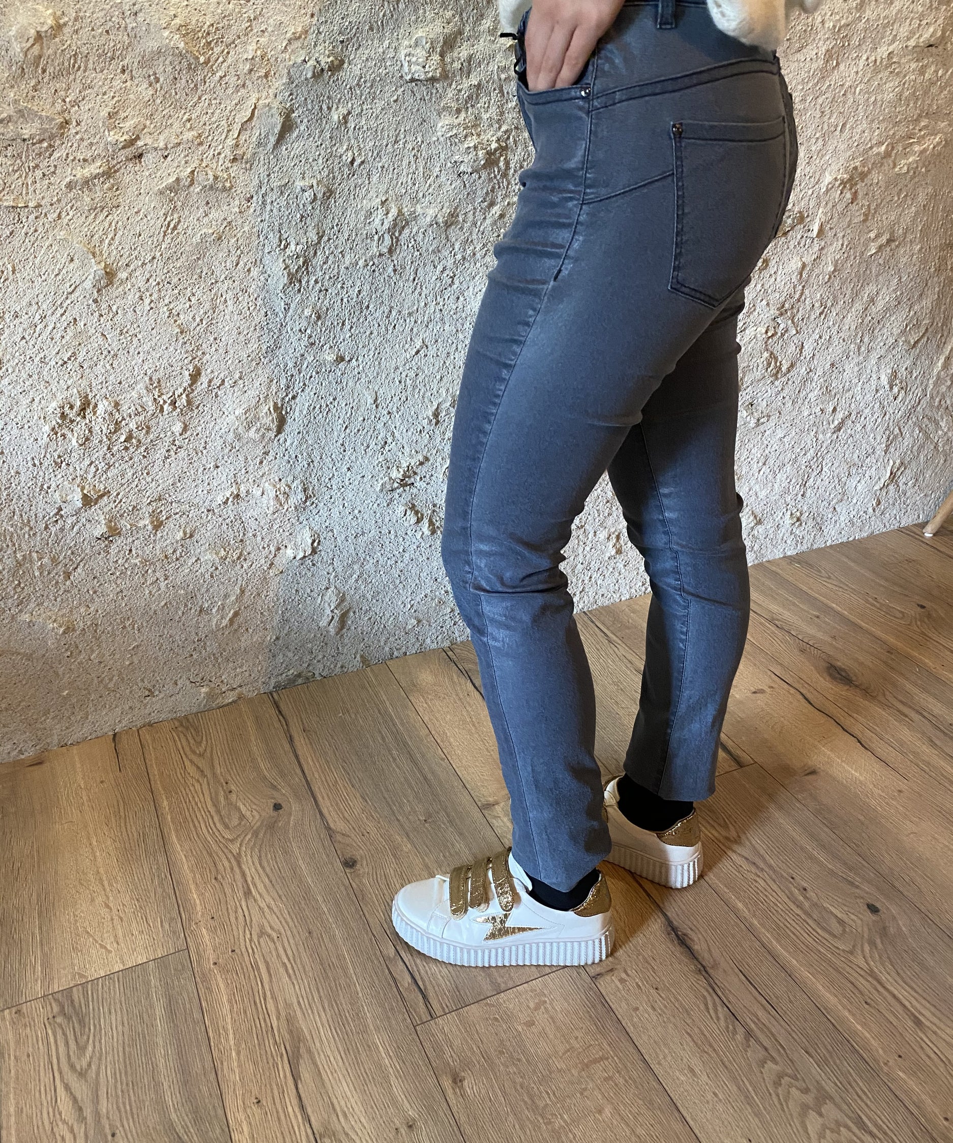 Jean slim - bleu enduit - IKKS