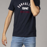 Tee-shirt CLOVEN - Marine - Sun valley homme