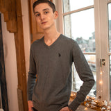 Pull n°907 - gris - US POLO