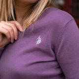 Pull col V N° 847 - violet - Us polo