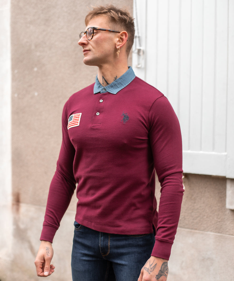 Polo Ryan N°640 - Bordeaux - Us polo