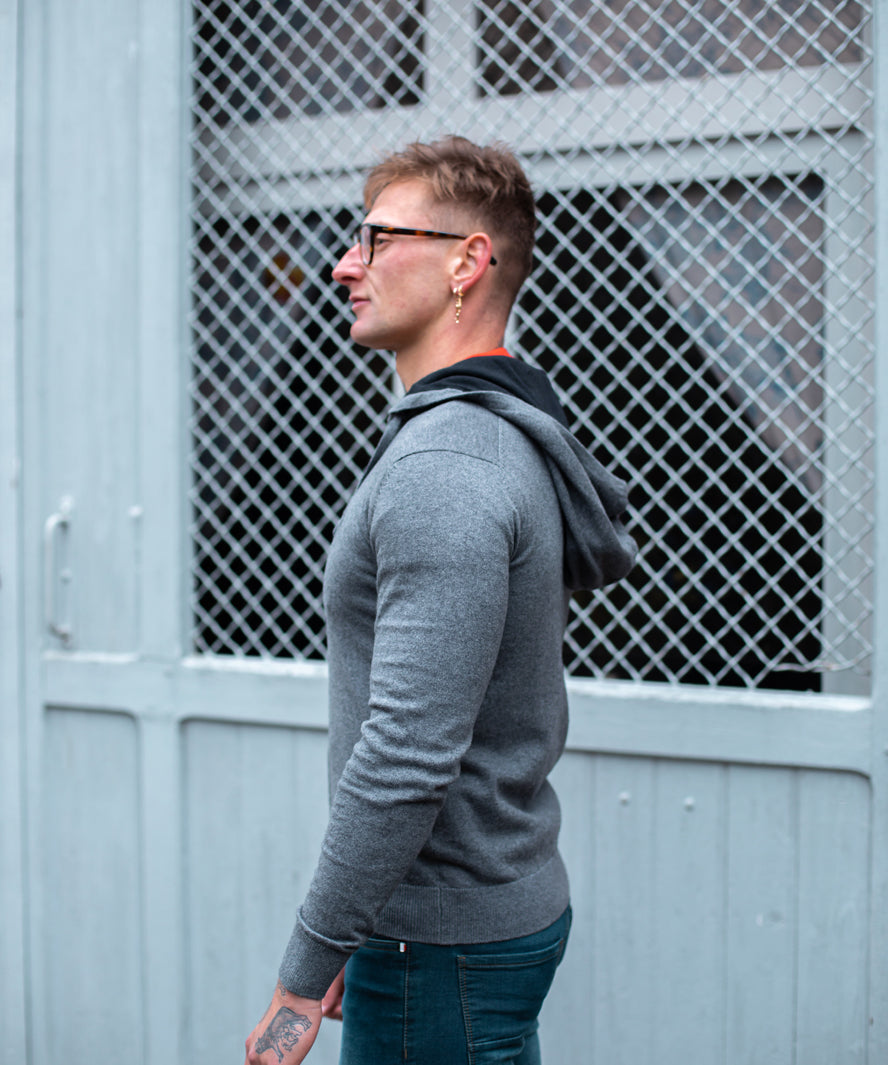 Cardigan Zip N°847 - Gris - Us polo