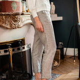 Pantalon à rayures - Gris - US POLO FEMME