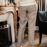 Pantalon à rayures - Gris - US POLO FEMME