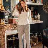 Pantalon à rayures - Gris - US POLO FEMME