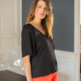 Tee-shirt Kinouta - Noir - Des Petits Hauts