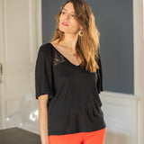 Tee-shirt Kinouta - Noir - Des Petits Hauts