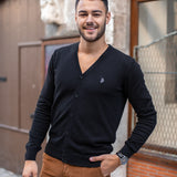Cardigan n°913 - noir - US.POLO