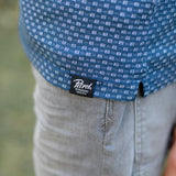Polo imprimé jacquard à manches courtes - Petrol Blue - Petrol Industries