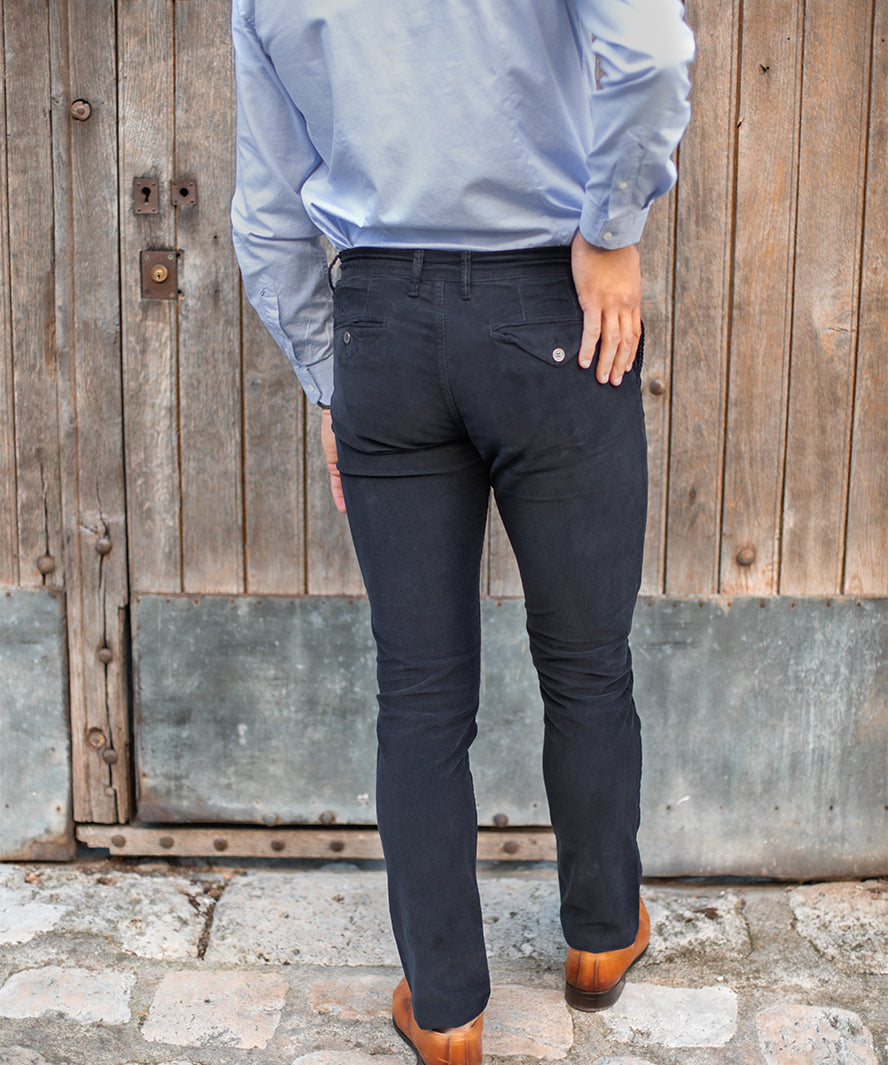 Pantalon en velours n°974 - marine - US.POLO