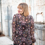 Blouse en voile - noire - IKKS
