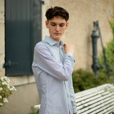 Chemise - Hellblau - Seidenstickers