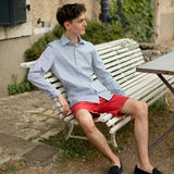 Chemise - Hellblau - Seidenstickers
