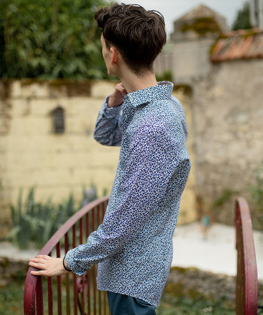 Chemise - bleu - Seidenstikers