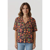 Chemise fluide imprimé bohème Abysse – Marine – Lola Espeleta