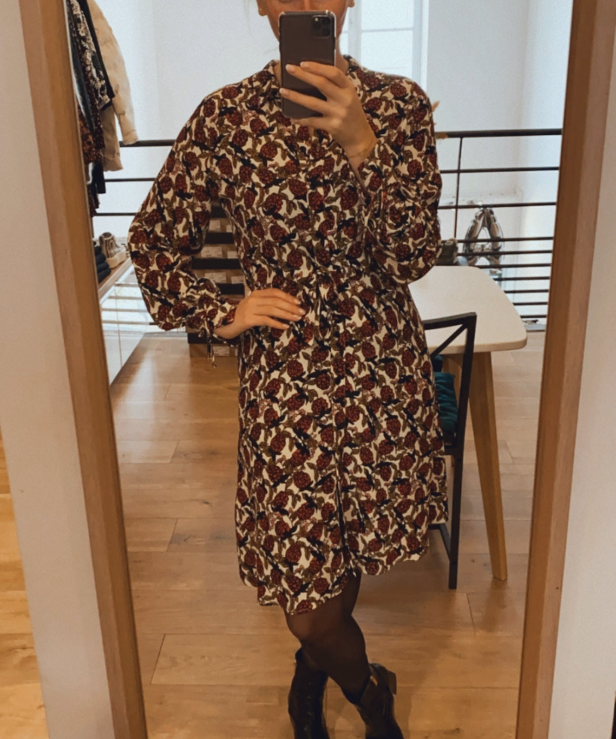 Robe Frida - crème brulée - Fabienne Chapot