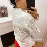 Chemise en broderie anglaise Seraphine - Ecru - C'EST BEAU LA VIE !