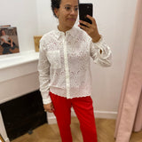 Chemise en broderie anglaise Seraphine - Ecru - C'EST BEAU LA VIE !