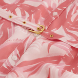 Robe courte imprimé palmiers Myla - Pink Grapefruit - FABIENNE CHAPOT