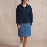 Sweat femme Eslyncam - Navy - TBS Femme