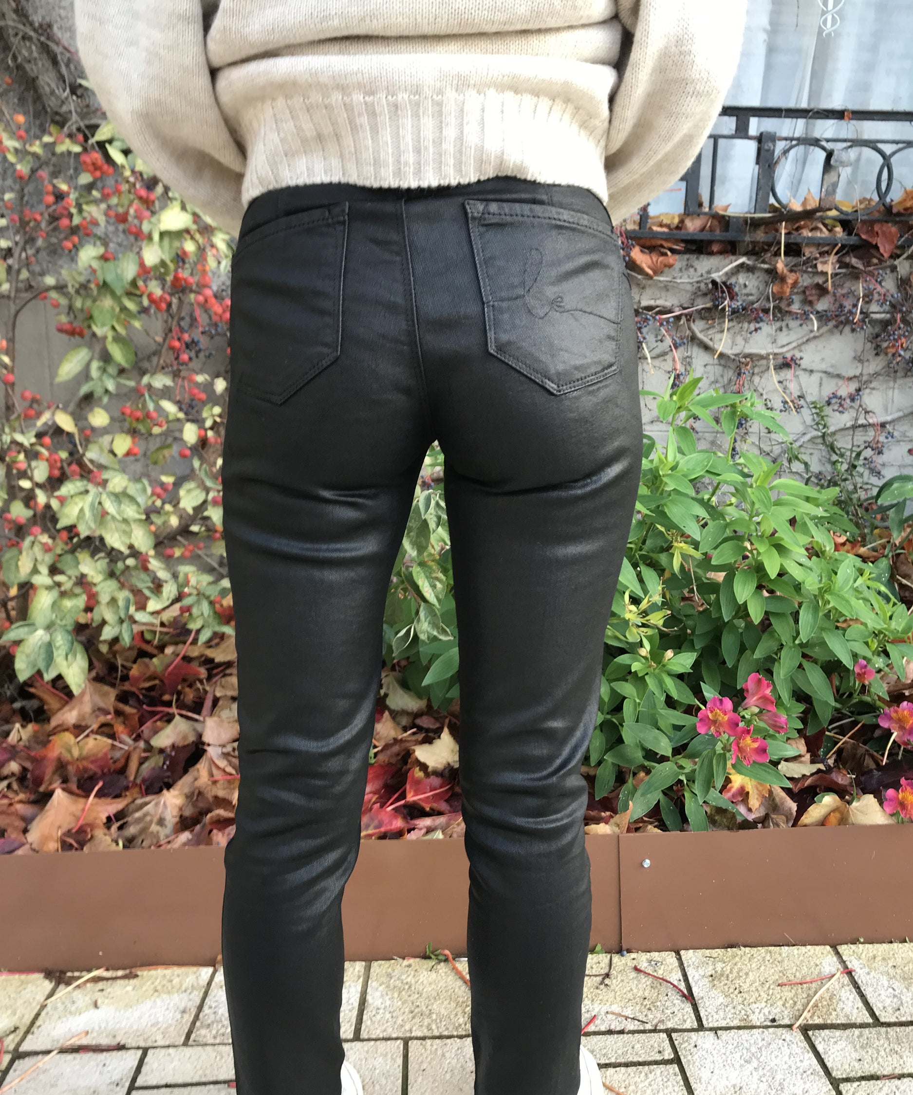Pantalon enduit - noir - Lola Espeleta