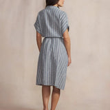 Robe chemise ceinturée à rayures Yvanarob - Regate - TBS Femme