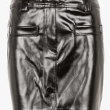Jupe courte en vynile Frankie - Noir - SUNCOO