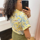 Chemise à manches courtes imprimé cachemire Belinda - Blond - C'EST BEAU LA VIE !