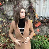 Manteau col tailleur - noisette - Ikks