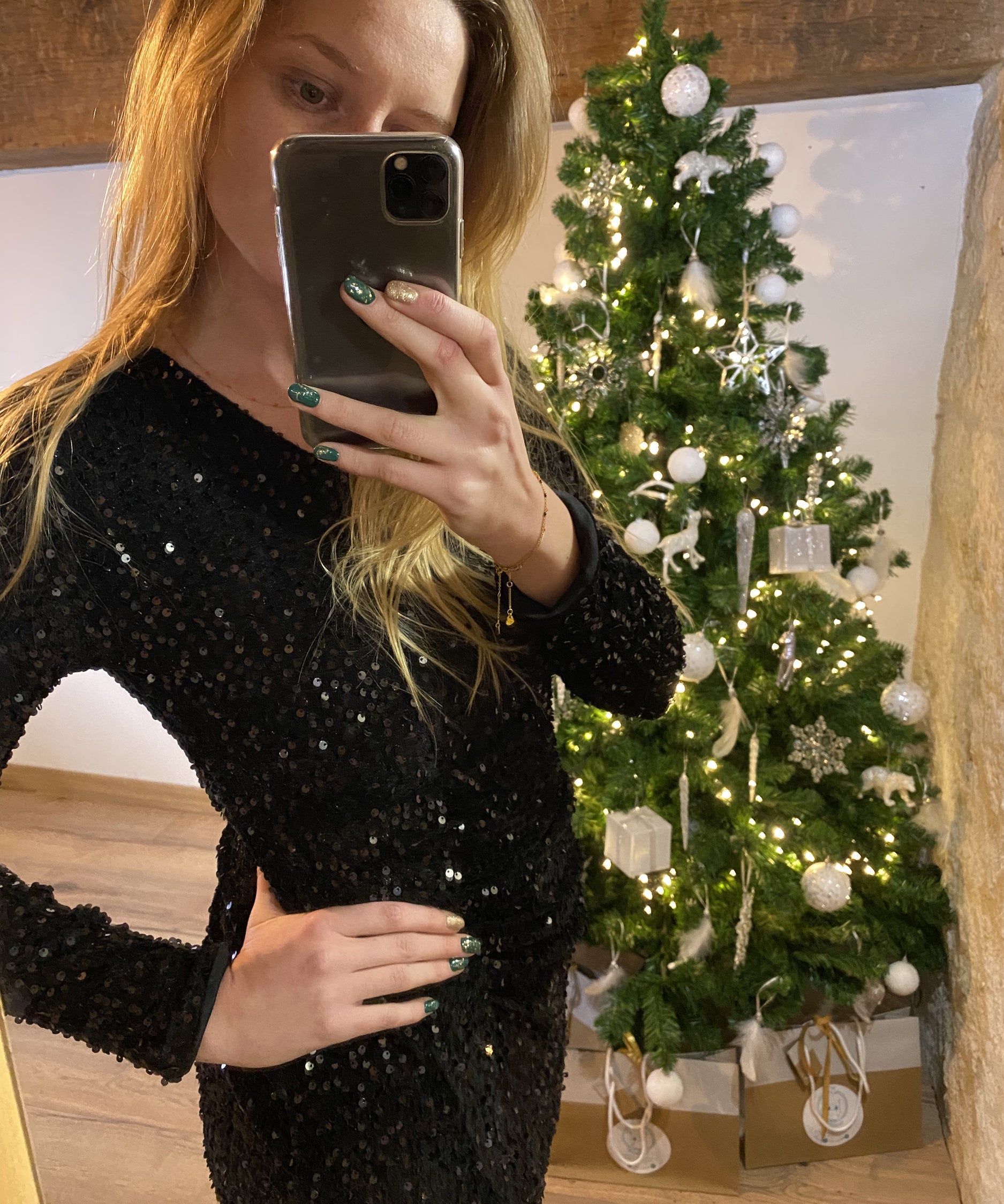 Sequin Ball Gown - Black - Last Queen