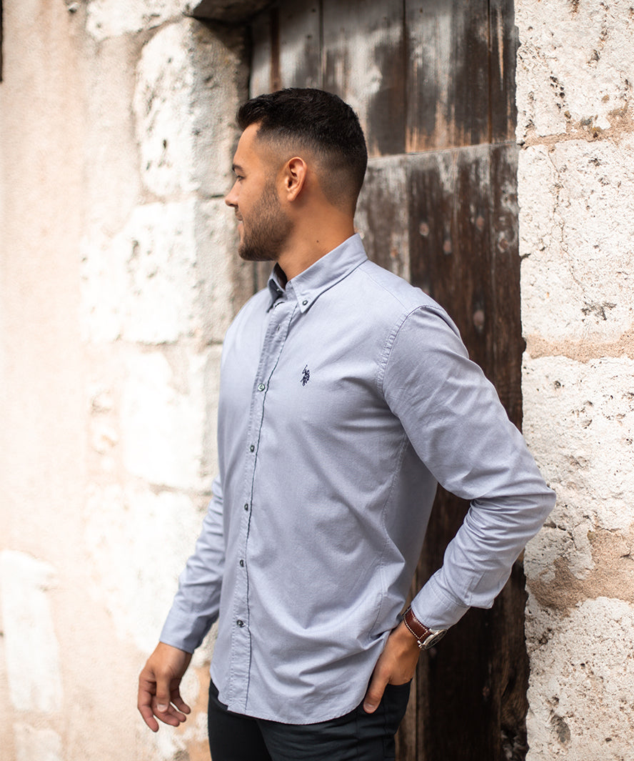 Chemise N°61135 - gris clair - US POLO