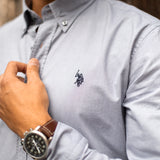 Chemise N°61135 - gris clair - US POLO