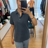Polo piqué en jersey - Bleu doux - MARC'O POLO FEMME