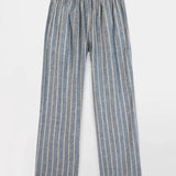 Pantalon large à rayures taille haute Yvanapan - Regate - TBS Femme