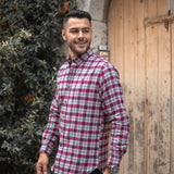 Chemise à carreaux N°61297 - rouge - US POLO