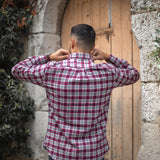 Chemise à carreaux N°61297 - rouge - US POLO